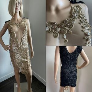 Angela&Brinks Designer dress bright lace iron braid and flower lace Size S